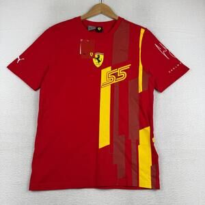 NEW PUMA Scuderia Ferrari Small Carlos Sainz #55 Special Edition Shirt Formula 1
